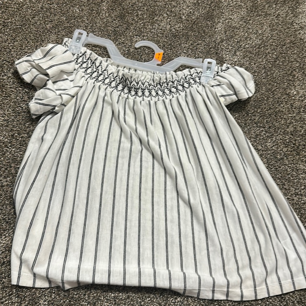 White with stripes, size small, American eagle blouse